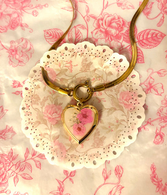 Blushing Heart Locket