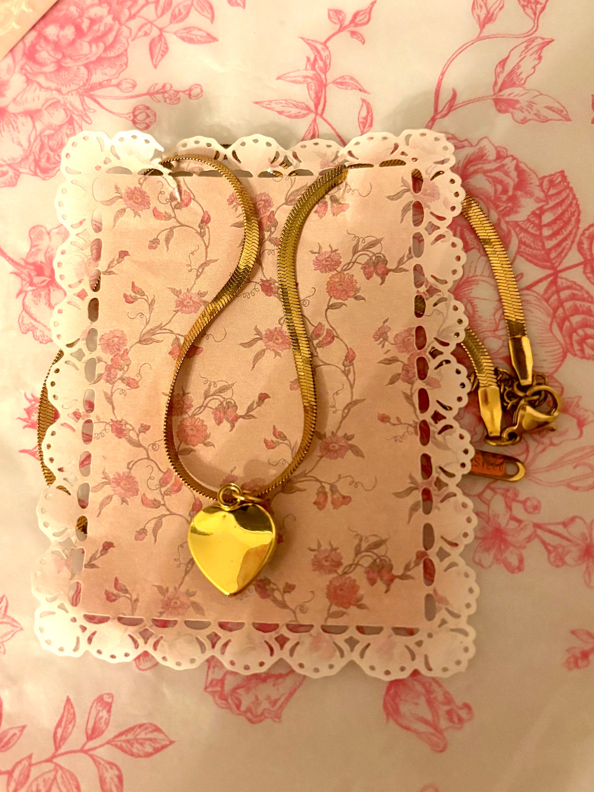 Swan Heart Necklace