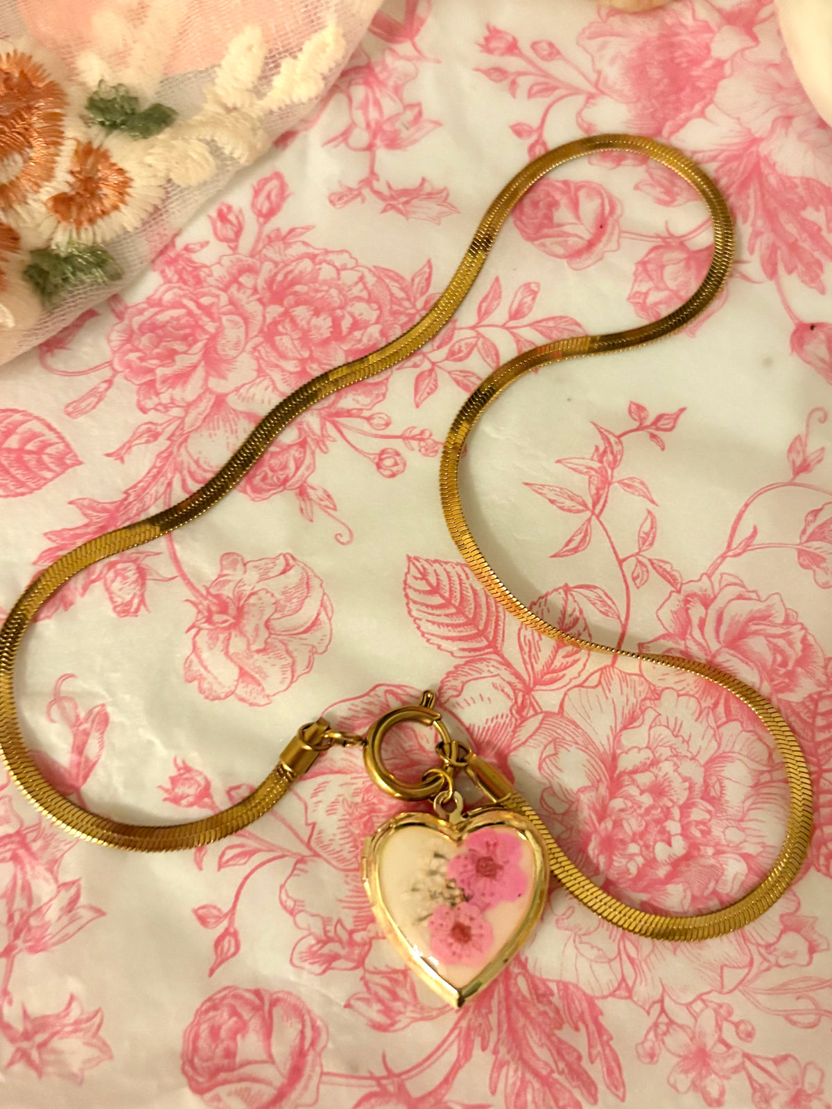 Blushing Heart Locket